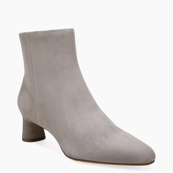 Vince Shoes - Vince Grey Hilda Suede Bootie Kitten Heel NWT size 8